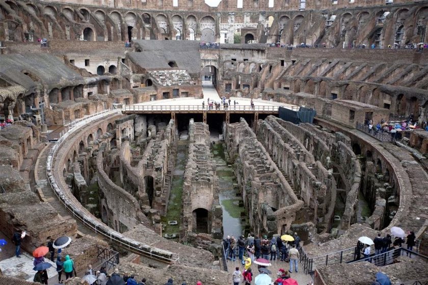 Coliseo Roma por dentro