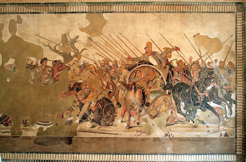 Mosaico de Issos Pompeya Museo Arqueológico Nacional de Nápoles 325 ac Romano